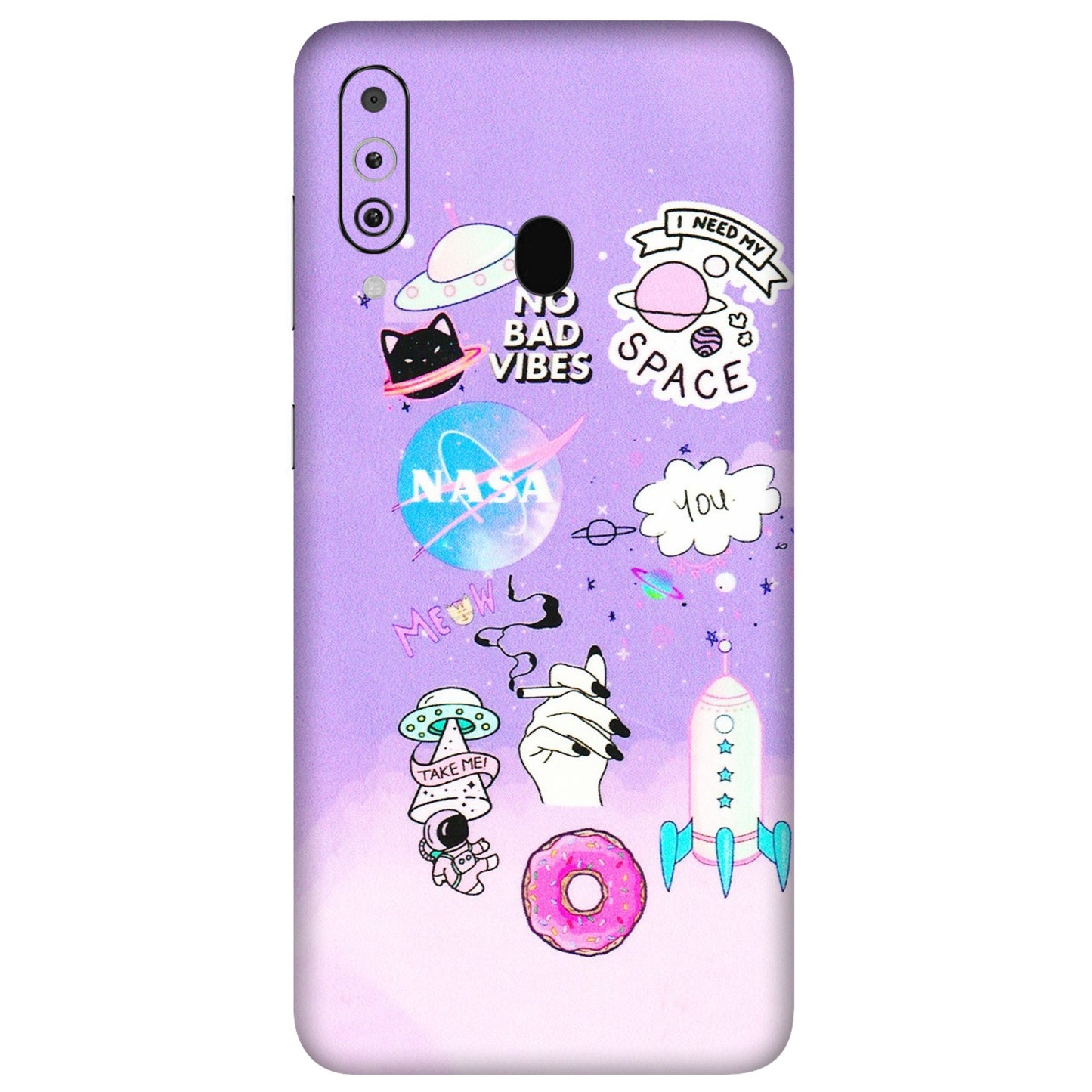 Samsung M/F/Note/Flip and C Phone Skins (All Models) - I Need My Nasa Skin - 3D Embossed Finish (L-149) Samsung Galaxy M40