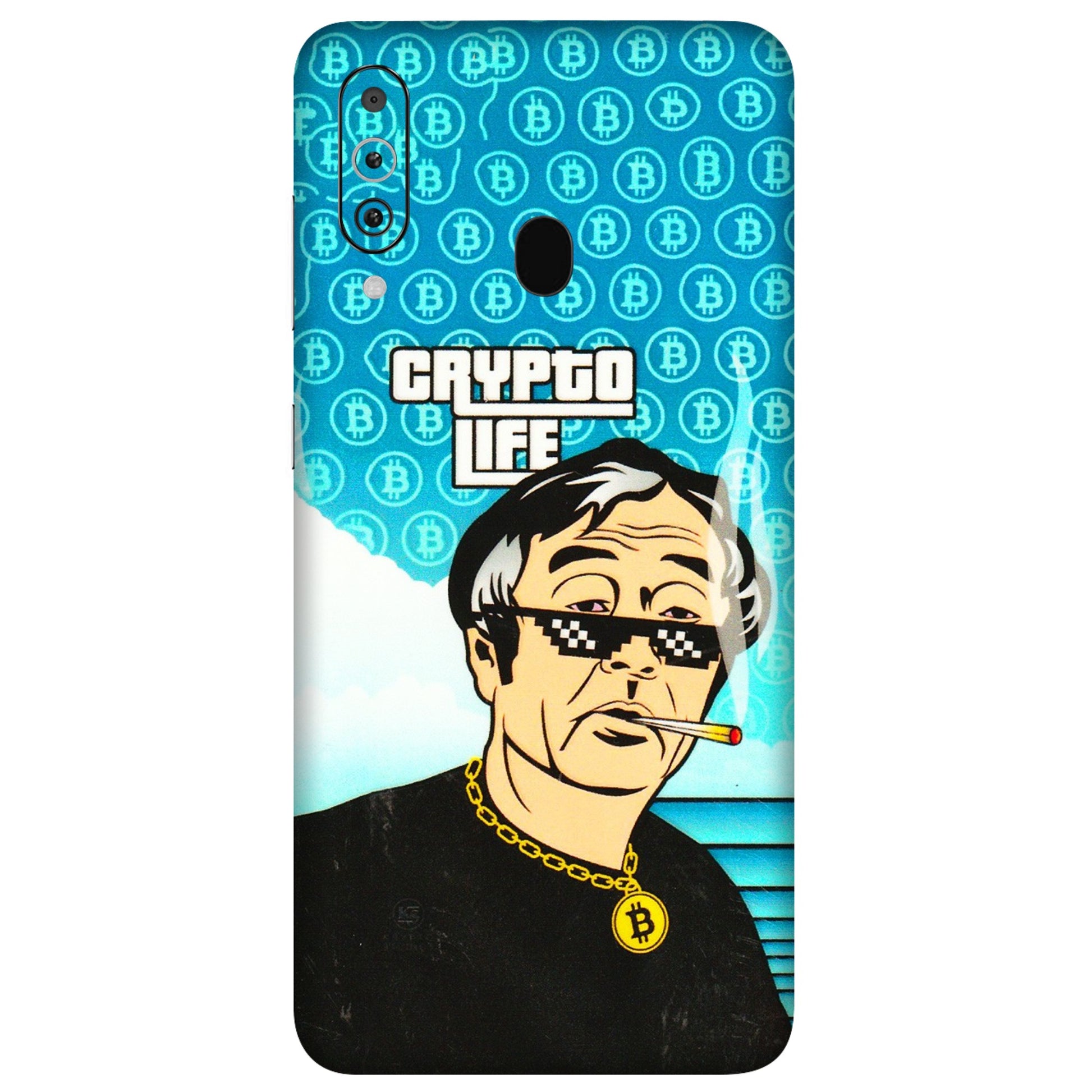 Samsung M/F/Note/Flip and C Phone Skins (All Models) - Crypto Thug Life - 3D Embossed Finish (L-179) Samsung Galaxy M40