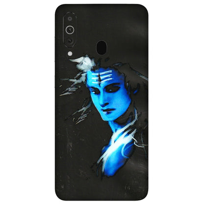 Samsung M/F/Note/Flip and C Phone Skins (All Models) - Har Har Mahadev Blue/Black - 3D Embossed Finish (L-185) Samsung Galaxy M40