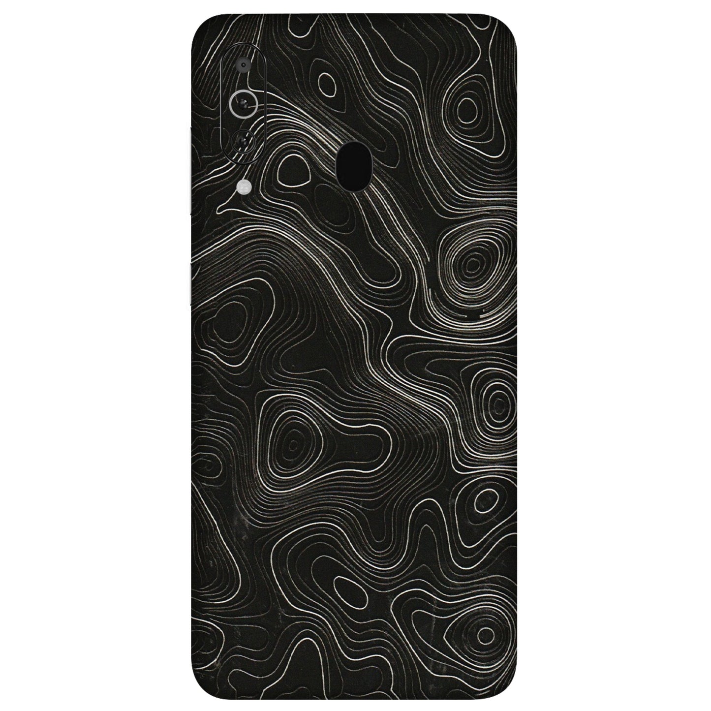 Samsung M/F/Note/Flip and C Phone Skins (All Models) - Black Swirl - 3D Embossed Finish (L-196) Samsung Galaxy M40