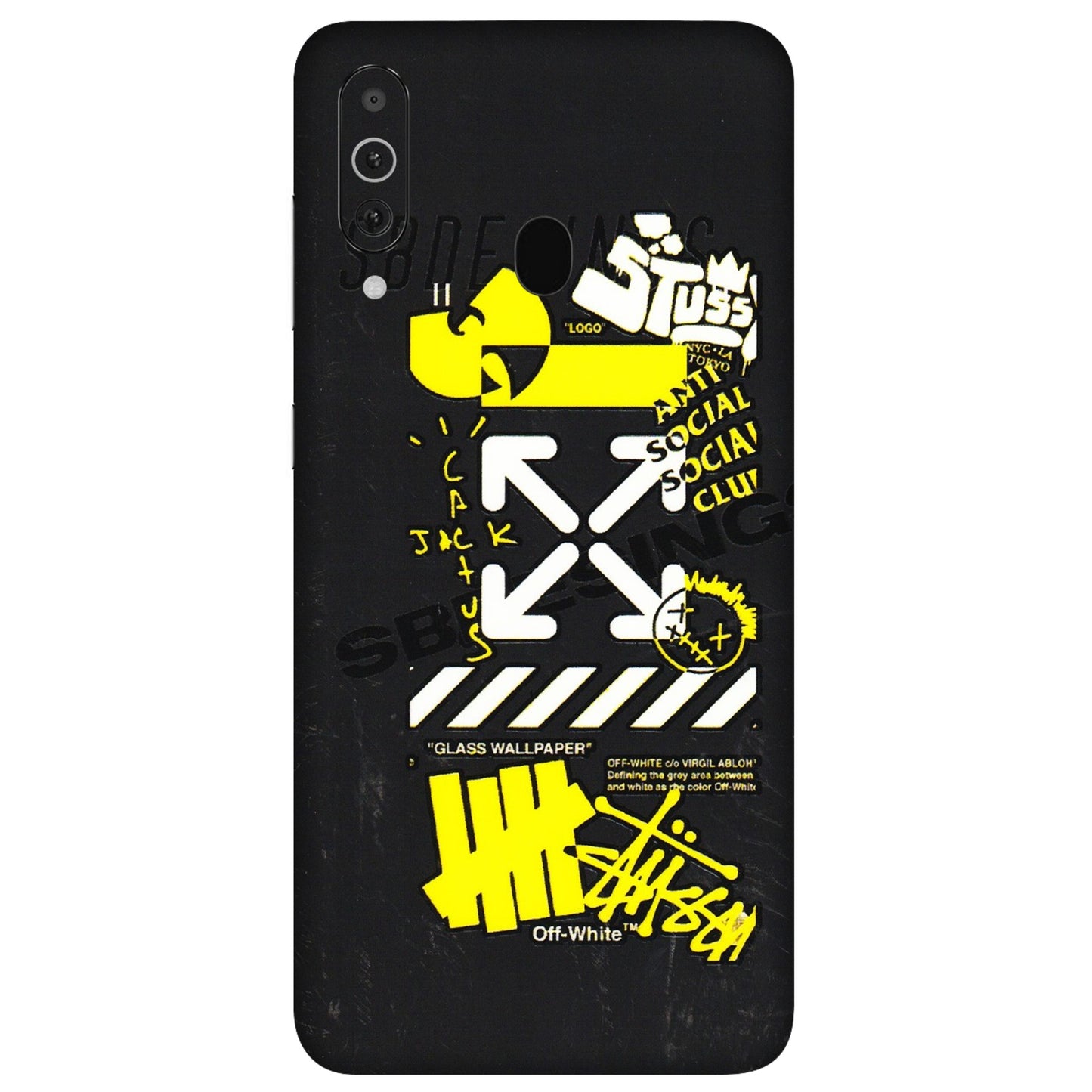 Samsung M/F/Note/Flip and C Phone Skins (All Models) - Anti Social Graffiti - 3D Embossed Finish (L-198) Samsung Galaxy M40