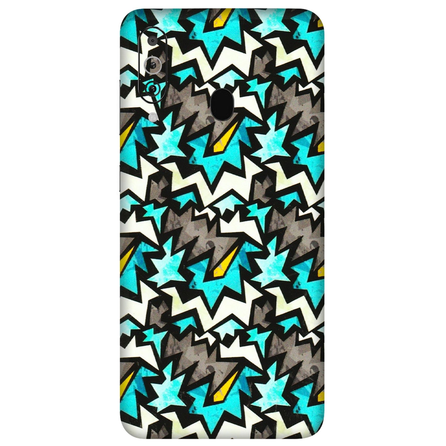 Samsung M/F/Note/Flip and C Phone Skins (All Models) - Funky Zig Zag - 3D Embossed Finish (L-223) Samsung Galaxy M40