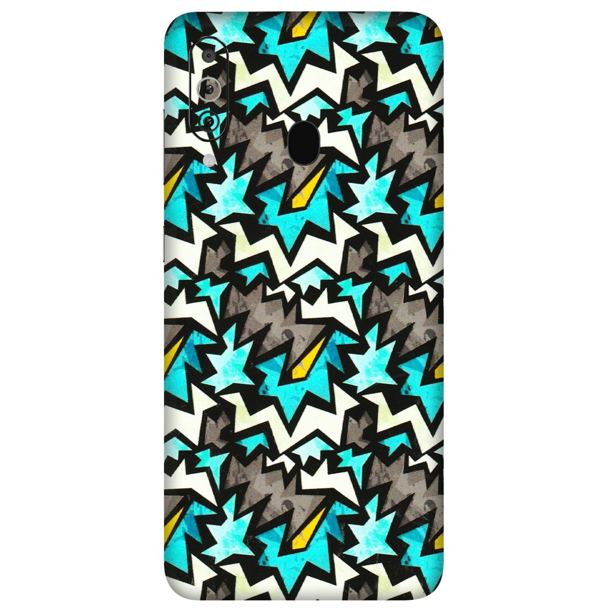 Samsung M/F/Note/Flip and C Phone Skins (All Models) - Funky Zig Zag - 3D Embossed Finish (L-223) Samsung Galaxy M40