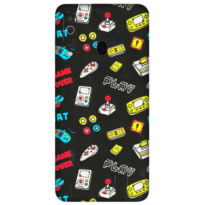 Samsung M/F/Note/Flip and C Phone Skins (All Models) - Gaming Doodles - 3D Embossed Finish (L-224) Samsung Galaxy M40