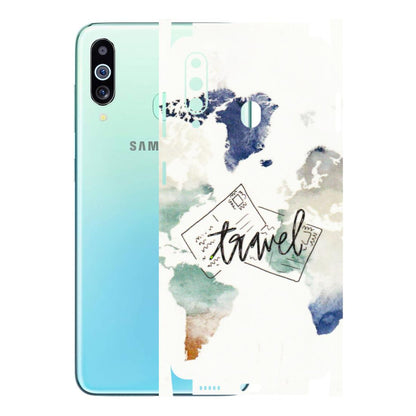 Samsung M/F/Note/Flip and C Phone Skins (All Models) - Travel The World - 3D Embossed Finish (L-232) Samsung Galaxy M40
