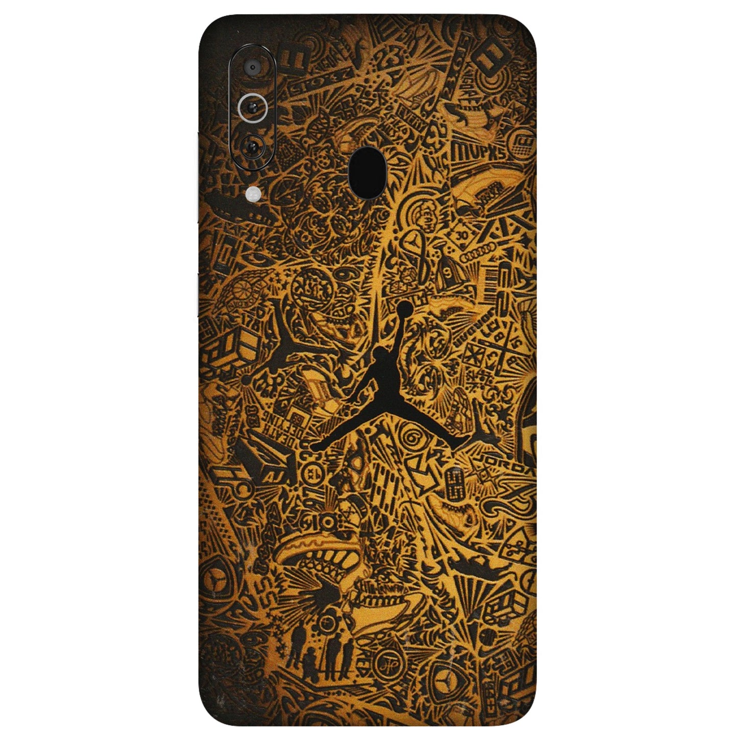 Samsung M/F/Note/Flip and C Phone Skins (All Models) - Premium Gold Basketball Player - 3D Embossed Finish (L-236) Samsung Galaxy M40