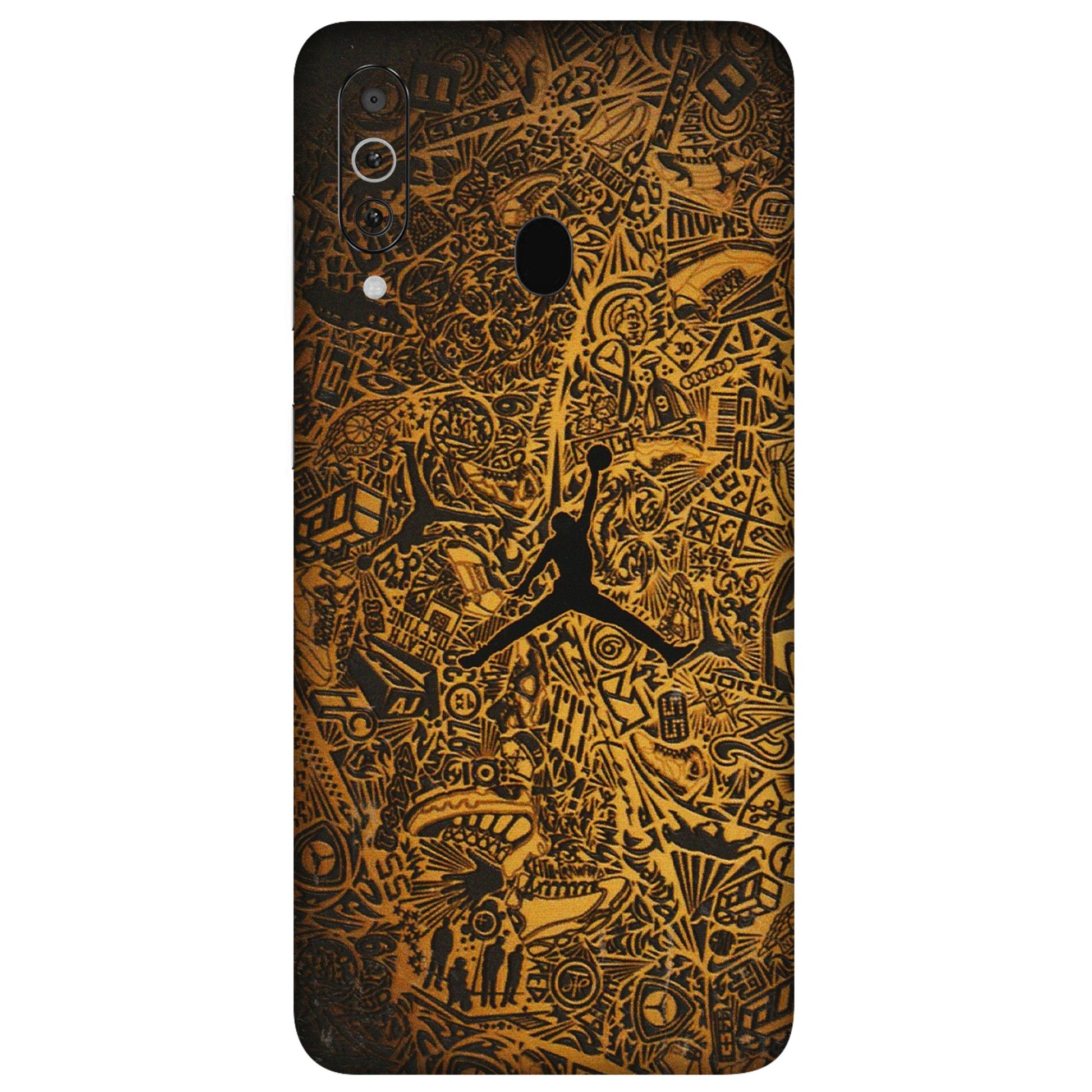 Samsung M/F/Note/Flip and C Phone Skins (All Models) - Premium Gold Basketball Player - 3D Embossed Finish (L-236) Samsung Galaxy M40