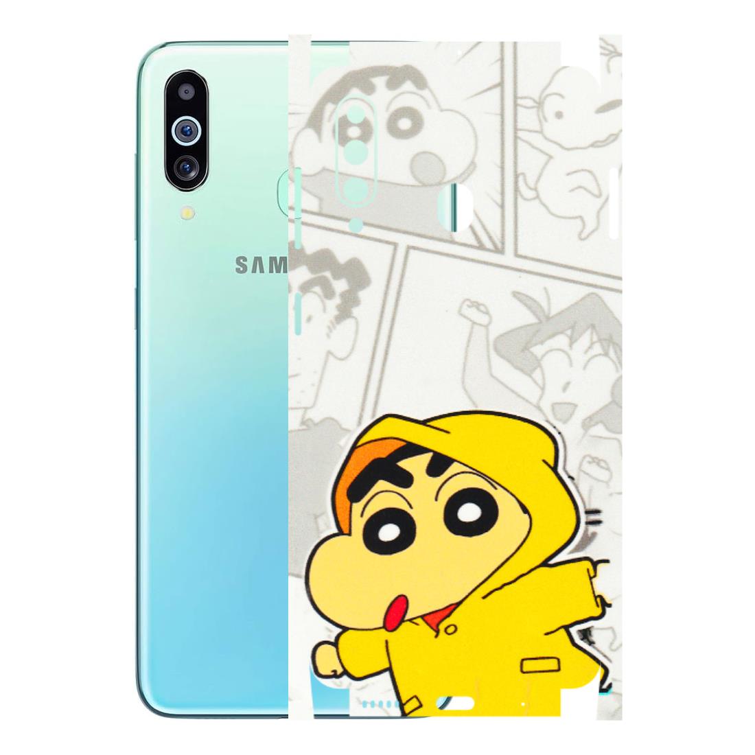Samsung M/F/Note/Flip and C Phone Skins (All Models) - Yellow Shinchan Comic - 3D Embossed Finish (L-246) Samsung Galaxy M40