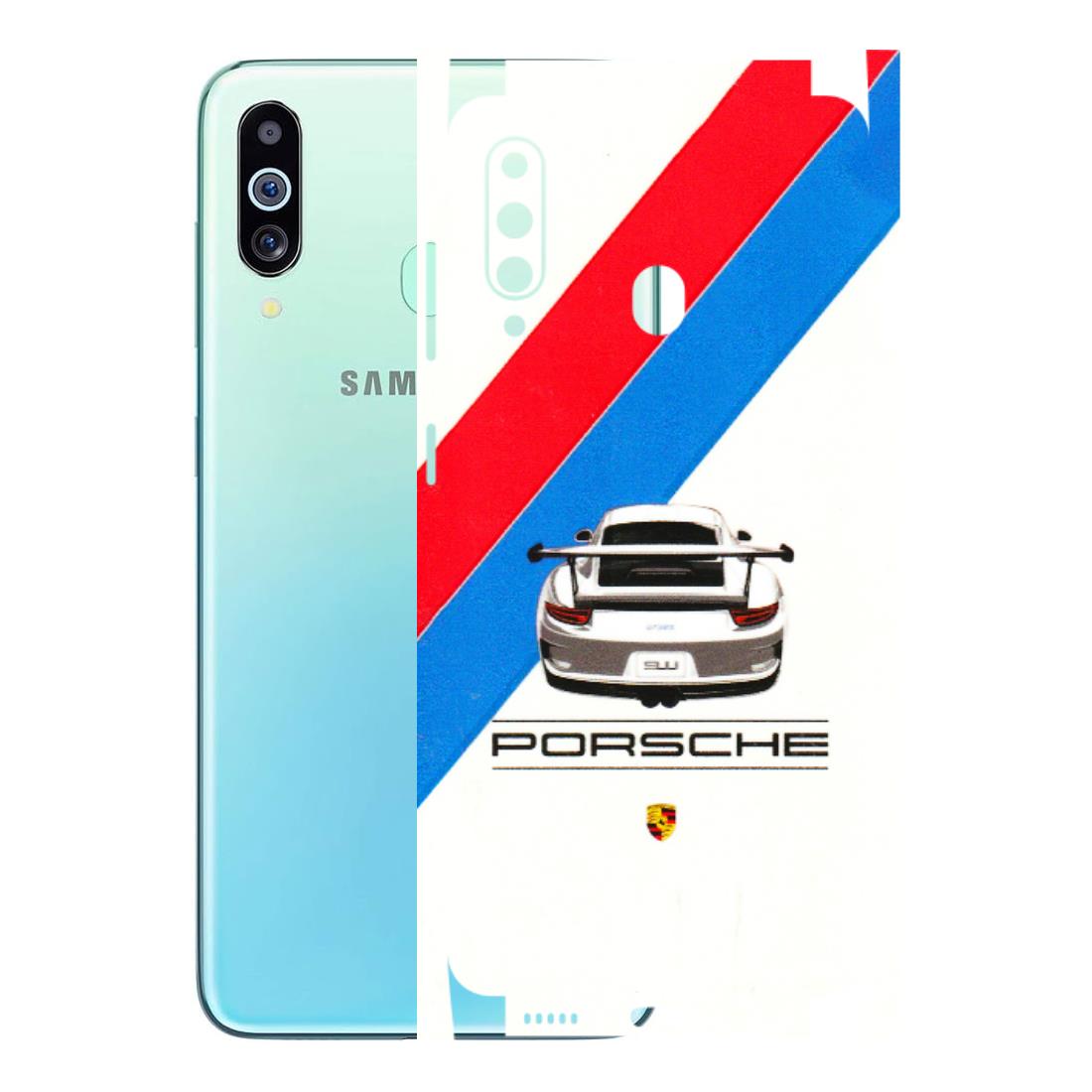 Samsung M/F/Note/Flip and C Phone Skins (All Models) - Porche Car Sober Logo - 3D Embossed Finish (L-248) Samsung Galaxy M40