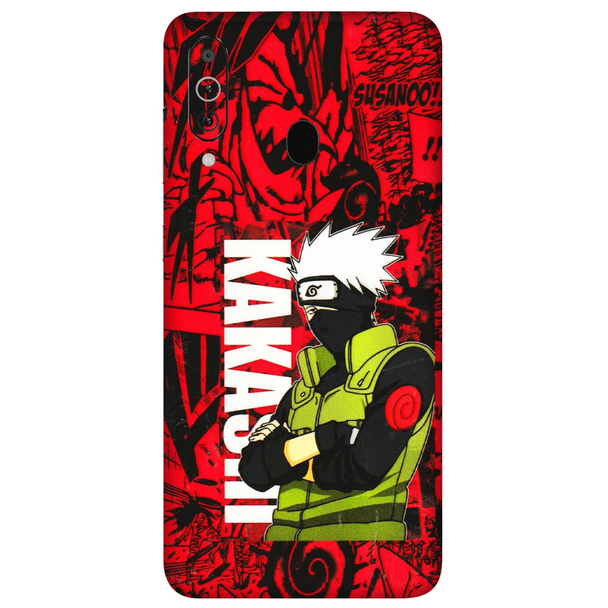 Samsung M/F/Note/Flip and C Phone Skins (All Models) - Kakashi Red Anime - 3D Embossed Finish (L-251) Samsung Galaxy M40