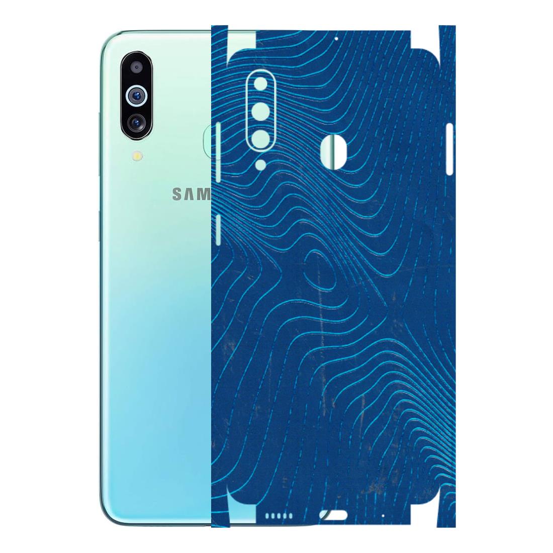 Samsung M/F/Note/Flip and C Phone Skins (All Models) - Abstract Blue Line Map - 3D Embossed Finish (L-272) Samsung Galaxy M40
