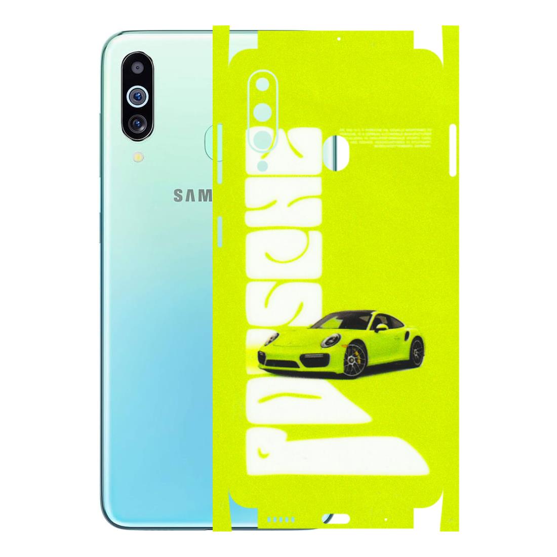 Samsung M/F/Note/Flip and C Phone Skins (All Models) - Lime Green Porche - 3D Embossed Finish (L-30) Samsung Galaxy M40