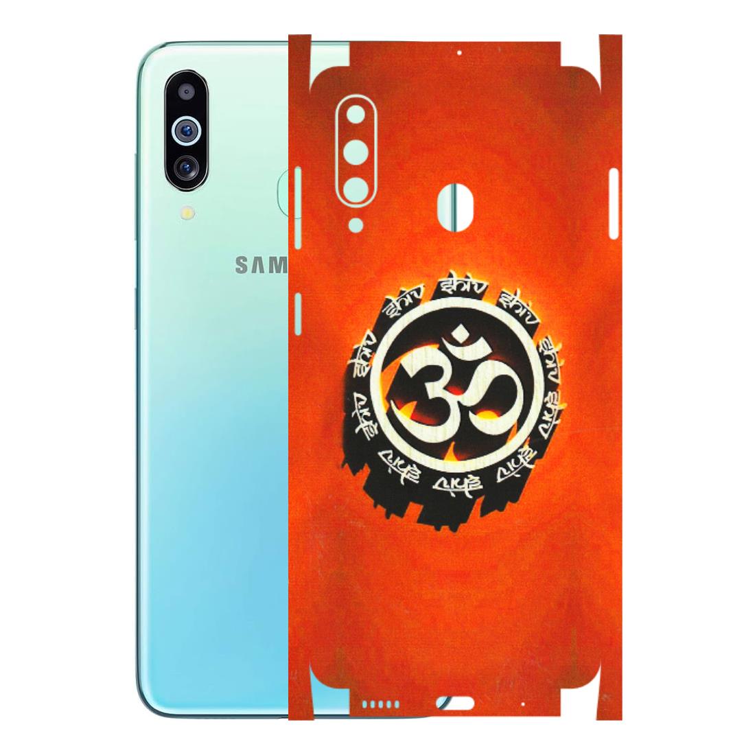 Samsung M/F/Note/Flip and C Phone Skins (All Models) - Aum Shiv Orange - 3D Embossed Finish (L-32) Samsung Galaxy M40