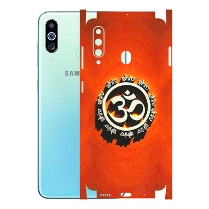 Samsung M/F/Note/Flip and C Phone Skins (All Models) - Aum Shiv Orange - 3D Embossed Finish (L-32) Samsung Galaxy M40