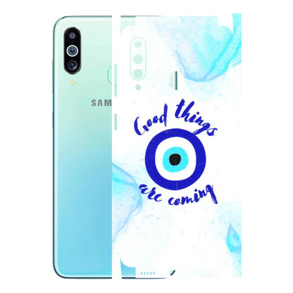 Samsung M/F/Note/Flip and C Phone Skins (All Models) - Evil Eye Good Things Are Coming - 3D Embossed Finish (L-322) Samsung Galaxy M40