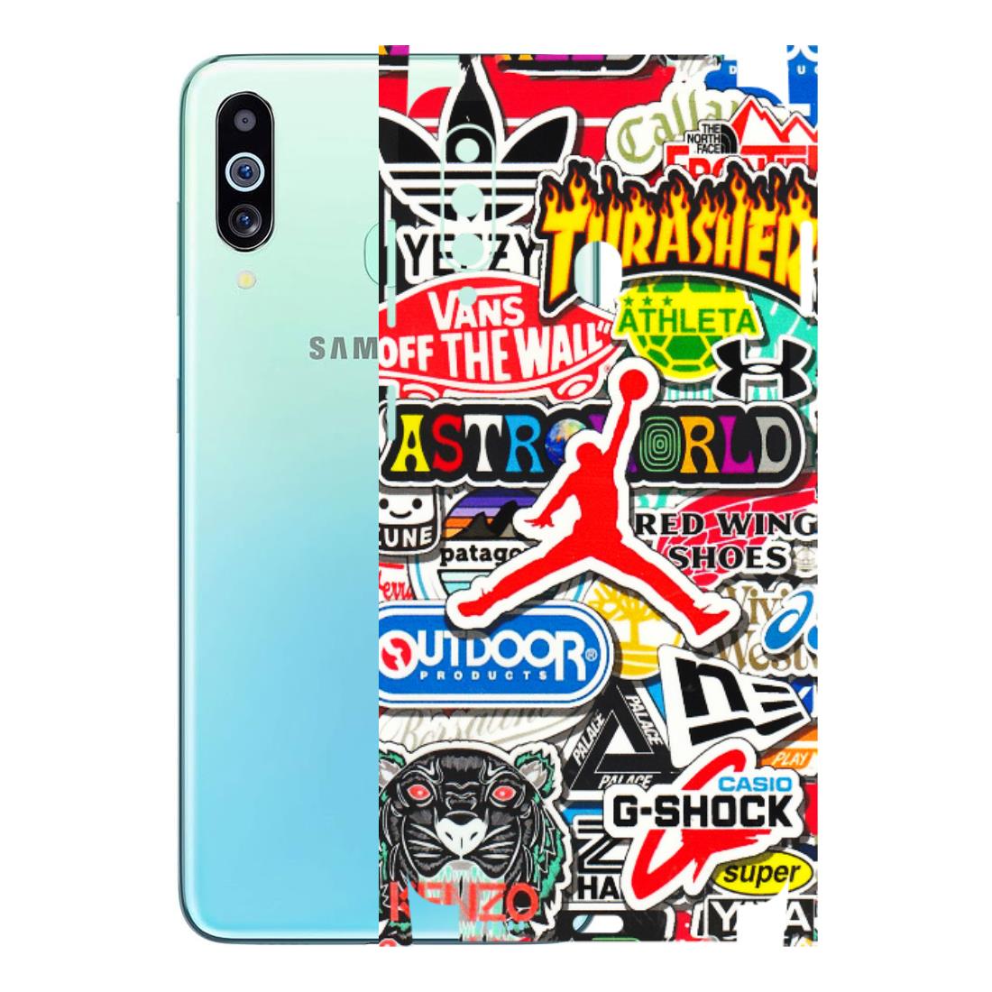Samsung M/F/Note/Flip and C Phone Skins (All Models) - Multi Brands Sticker Graffiti - 3D Embossed Finish (L-37) Samsung Galaxy M40