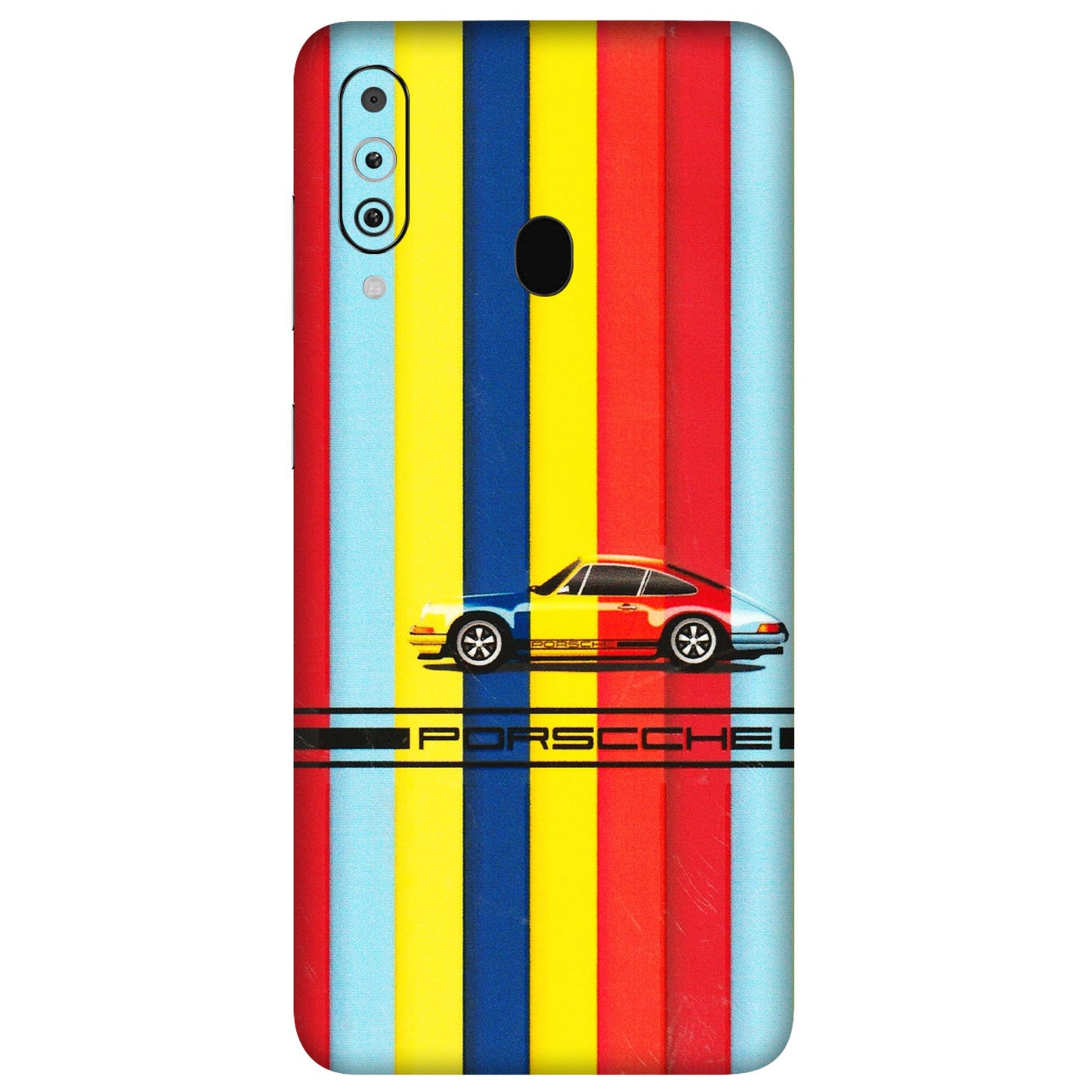 Samsung M/F/Note/Flip and C Phone Skins (All Models) - Multicolour Porche - 3D Embossed Finish (L-39) Samsung Galaxy M40