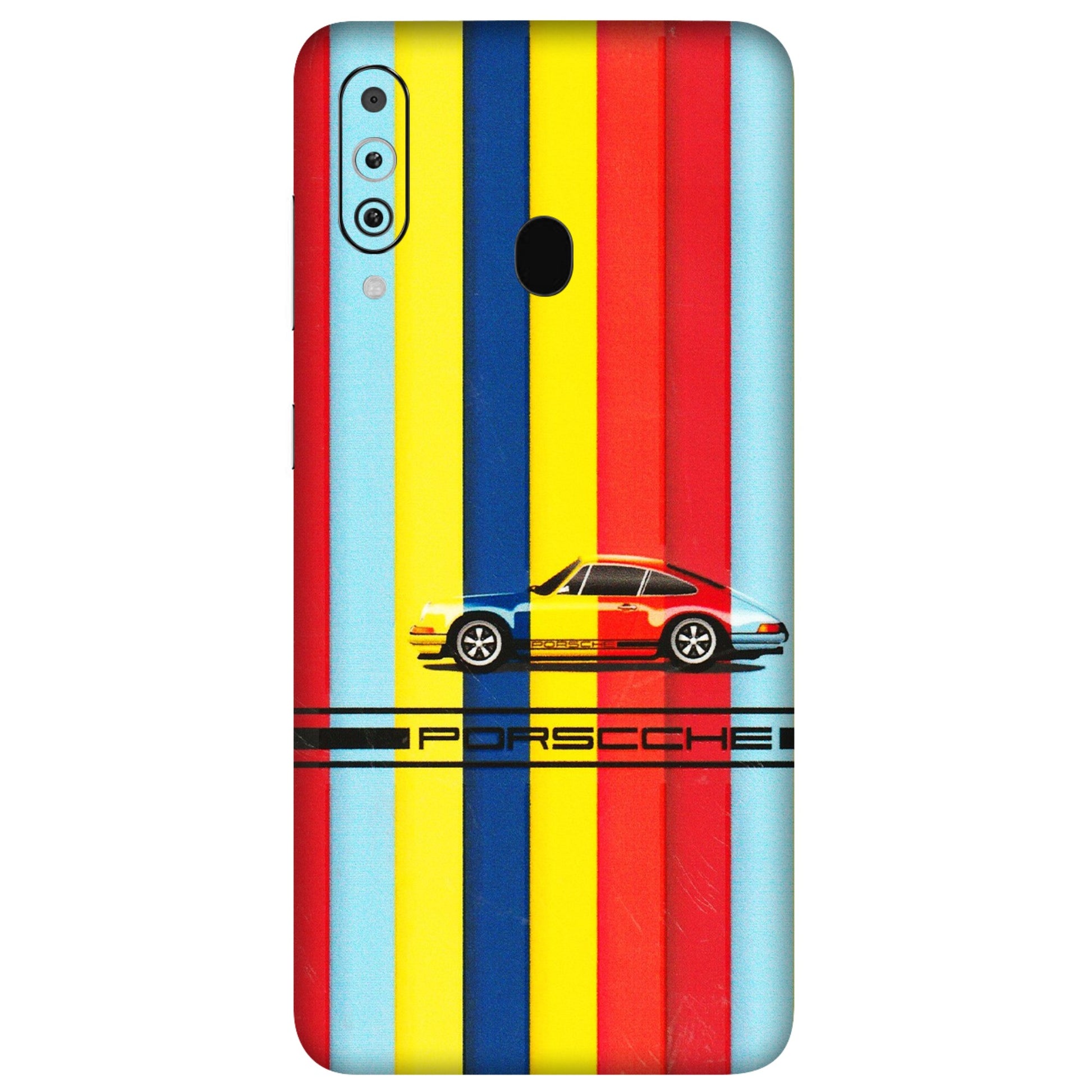 Samsung M/F/Note/Flip and C Phone Skins (All Models) - Multicolour Porche - 3D Embossed Finish (L-39) Samsung Galaxy M40