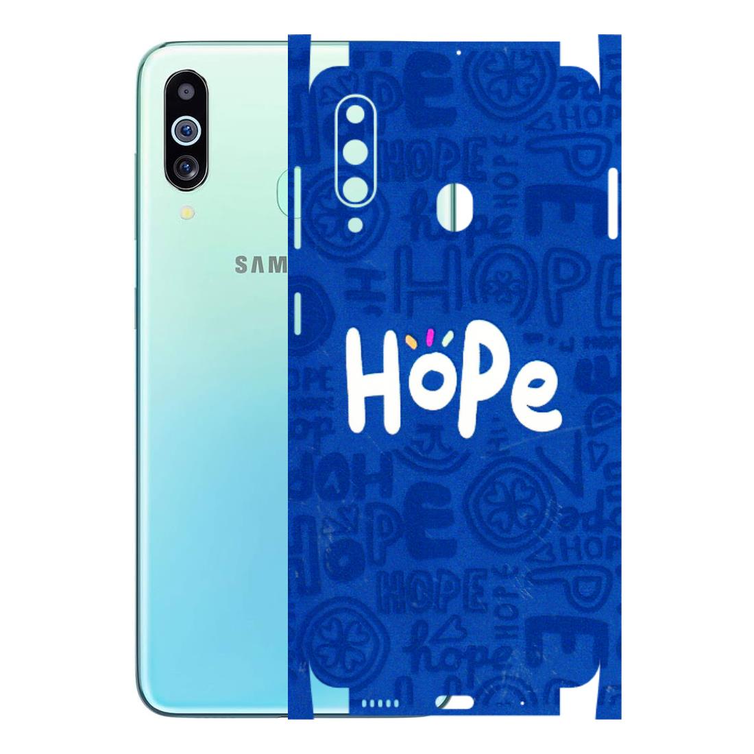 Samsung M/F/Note/Flip and C Phone Skins (All Models) - Hope Doodles Blue - 3D Embossed Finish (L-43) Samsung Galaxy M40