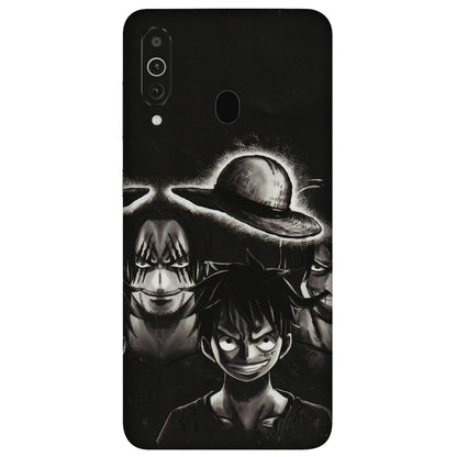 Samsung M/F/Note/Flip and C Phone Skins (All Models) - Black Luffy Hat - 3D Embossed Finish (L-57) Samsung Galaxy M40