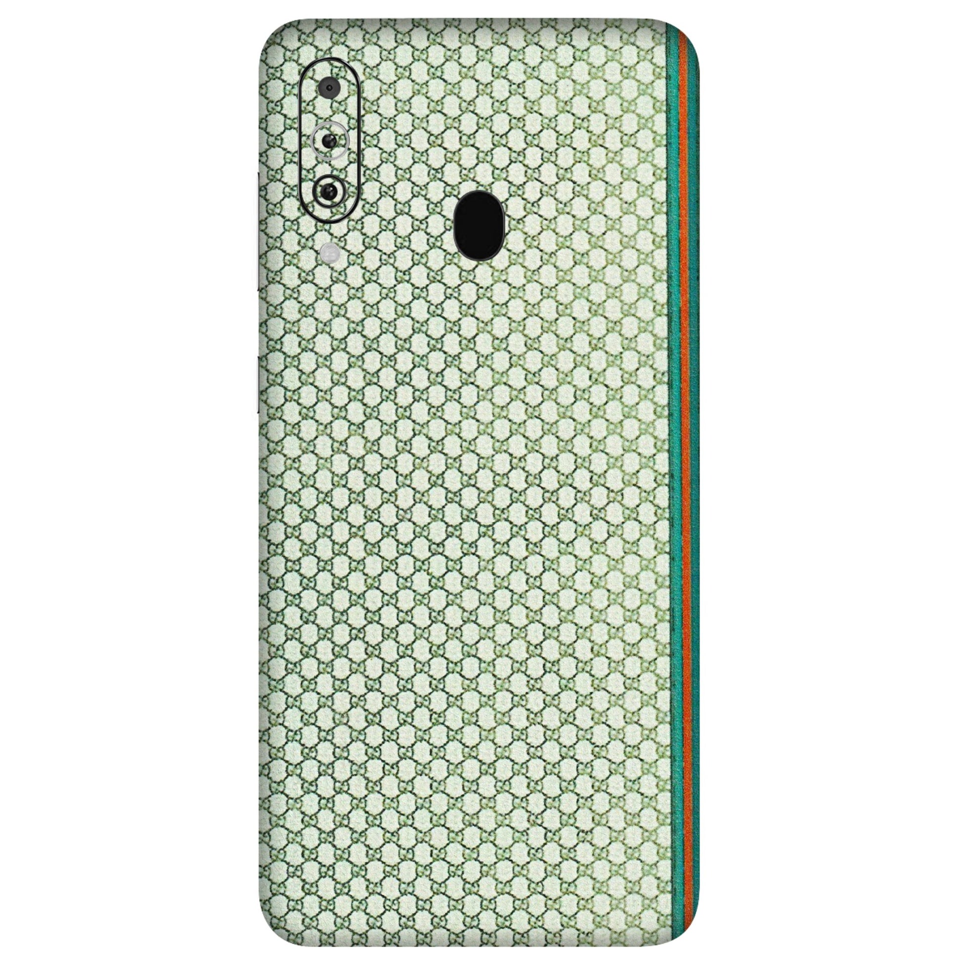 Samsung M/F/Note/Flip and C Phone Skins (All Models) - Gucci Fabric Pattern - 3D Embossed Finish (L-73) Samsung Galaxy M40