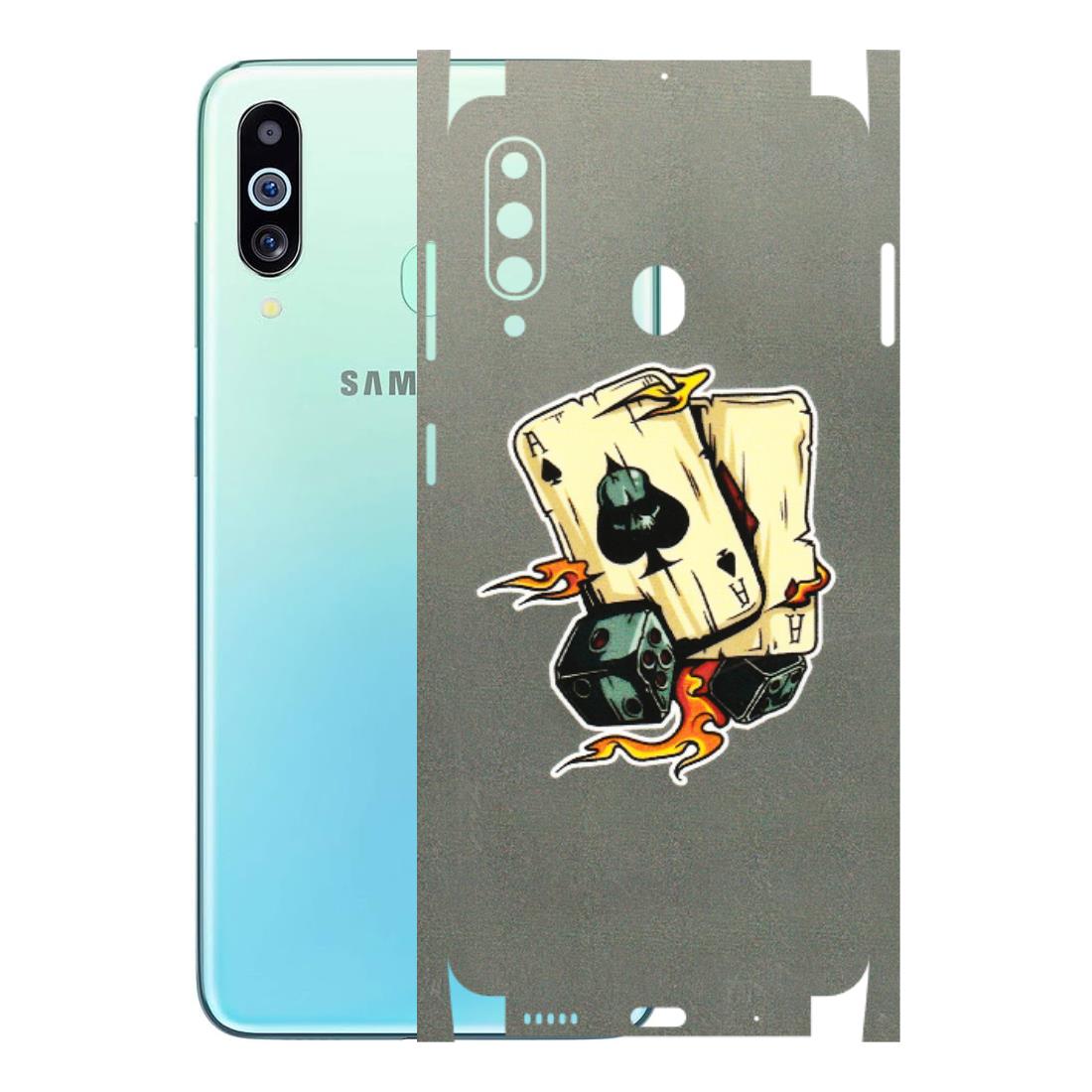 Samsung M/F/Note/Flip and C Phone Skins (All Models) - Grey Cards Of Ace - 3D Embossed Finish (L-77) Samsung Galaxy M40