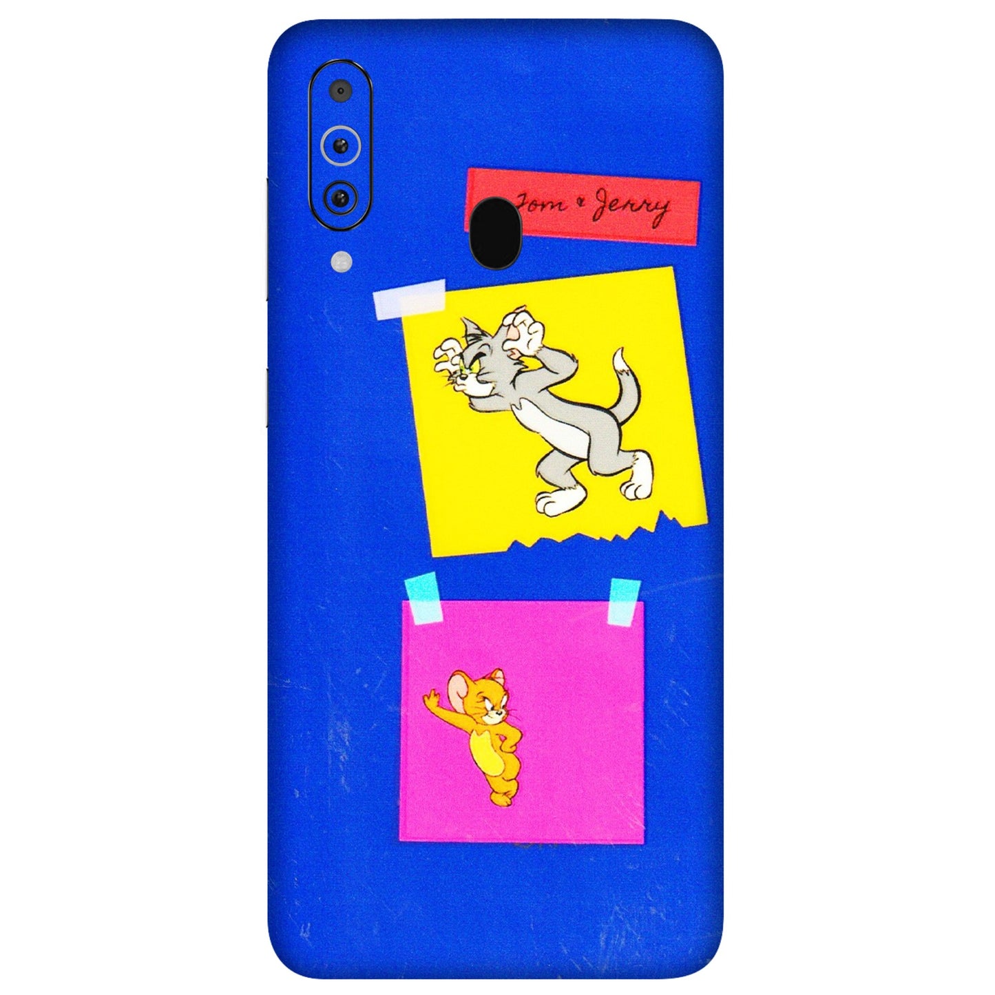 Samsung M/F/Note/Flip and C Phone Skins (All Models) - Tom N Jerry Sticky Notes - 3D Embossed Finish (L-88) Samsung Galaxy M40