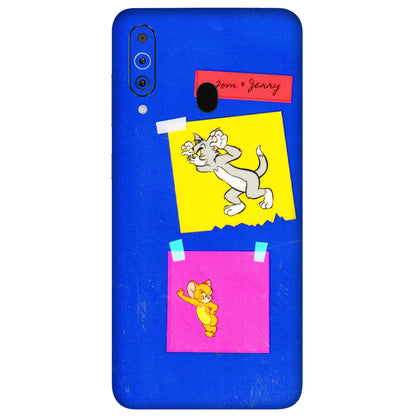 Samsung M/F/Note/Flip and C Phone Skins (All Models) - Tom N Jerry Sticky Notes - 3D Embossed Finish (L-88) Samsung Galaxy M40