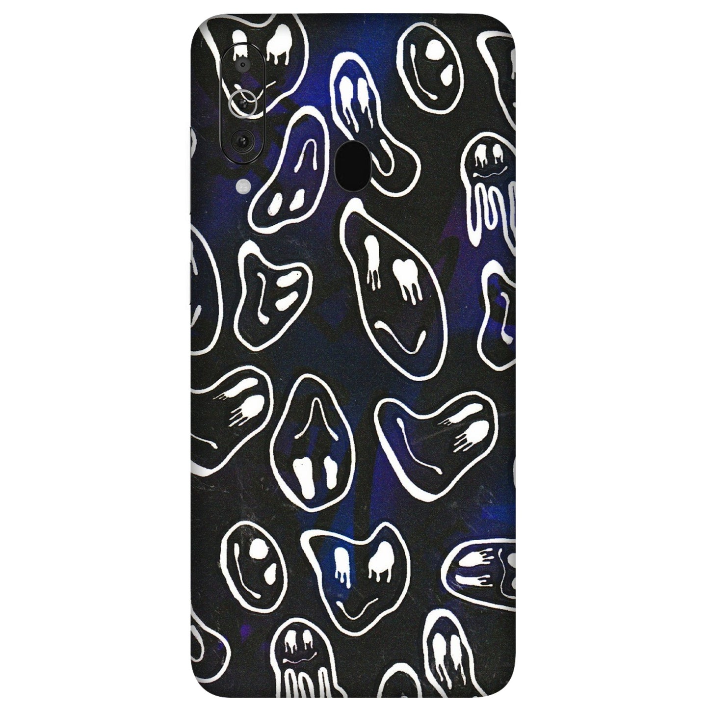 Samsung M/F/Note/Flip and C Phone Skins (All Models) - Distorted Smileys - 3D Embossed Finish (L-92) Samsung Galaxy M40