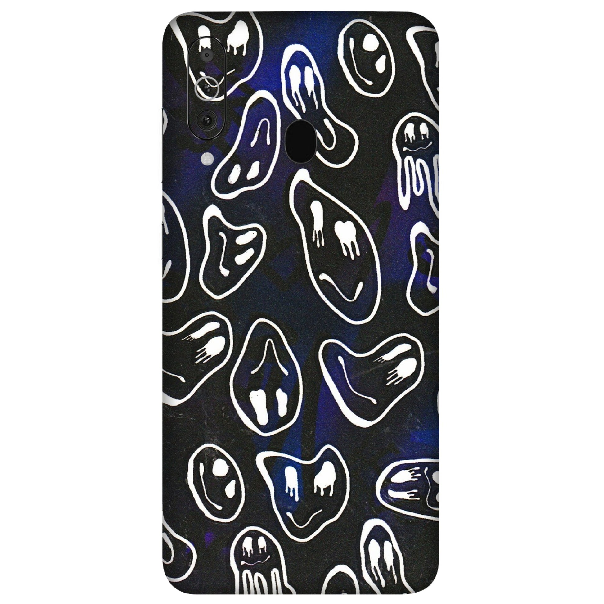 Samsung M/F/Note/Flip and C Phone Skins (All Models) - Distorted Smileys - 3D Embossed Finish (L-92) Samsung Galaxy M40