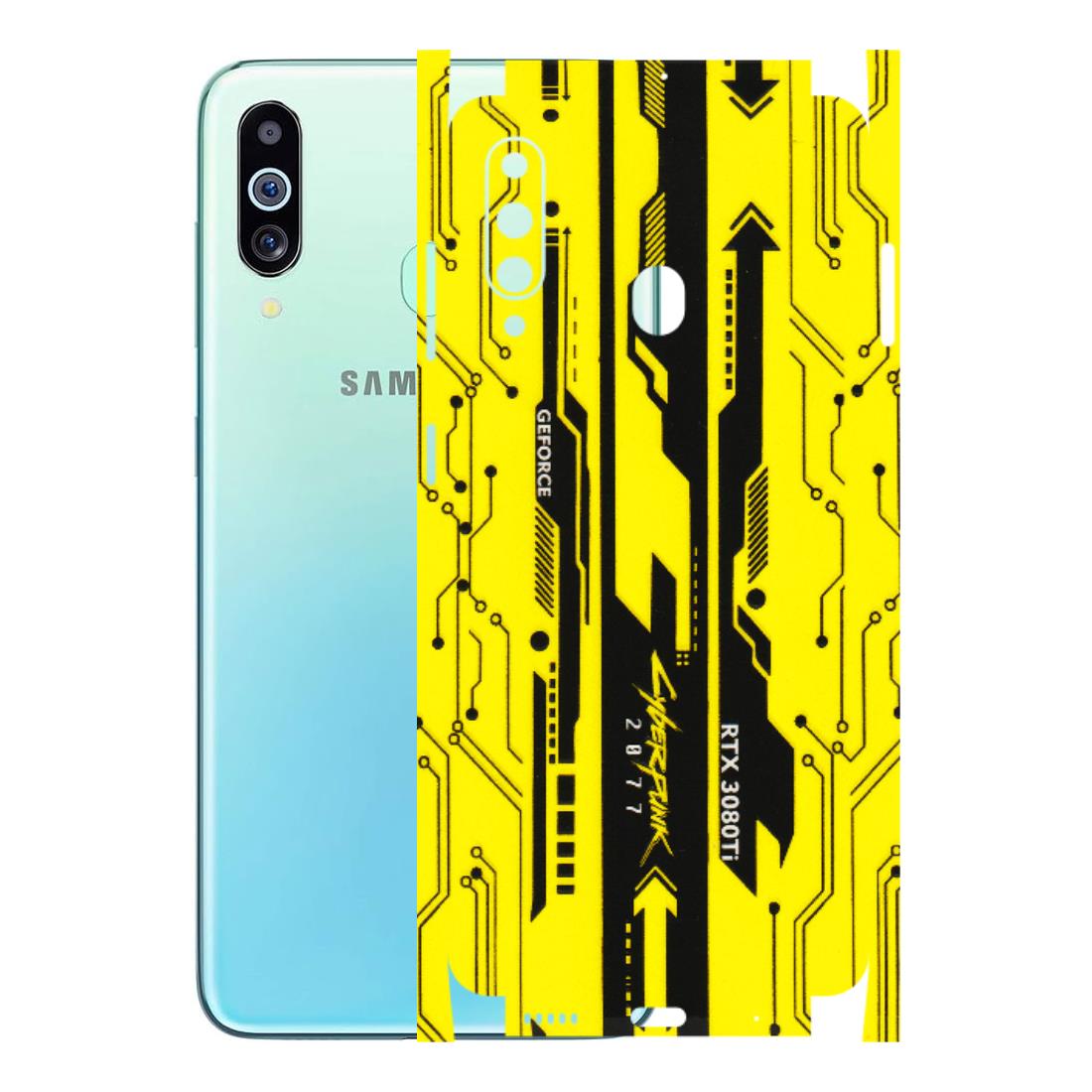 Samsung M/F/Note/Flip and C Phone Skins (All Models) - Yellow Cyberpunk - 3D Embossed Finish (L-93) Samsung Galaxy M40