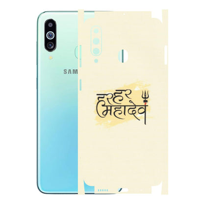 Samsung M/F/Note/Flip and C Phone Skins (All Models) - Har Har Mahadev - Matte Finish (M-10) Samsung Galaxy M40