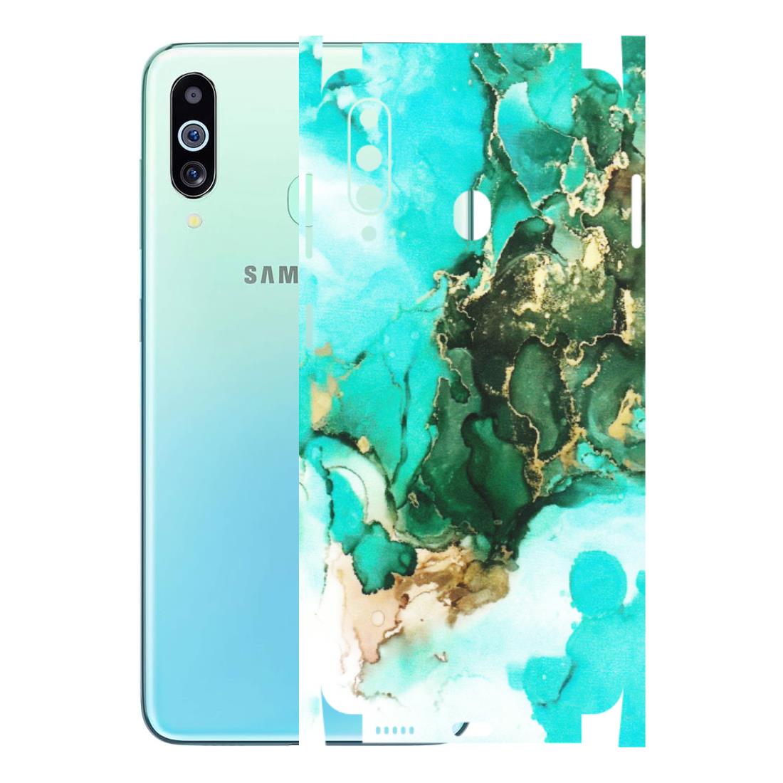 Samsung M/F/Note/Flip and C Phone Skins (All Models) - The Blue Gold Marble - Matte Finish (M-124) Samsung Galaxy M40