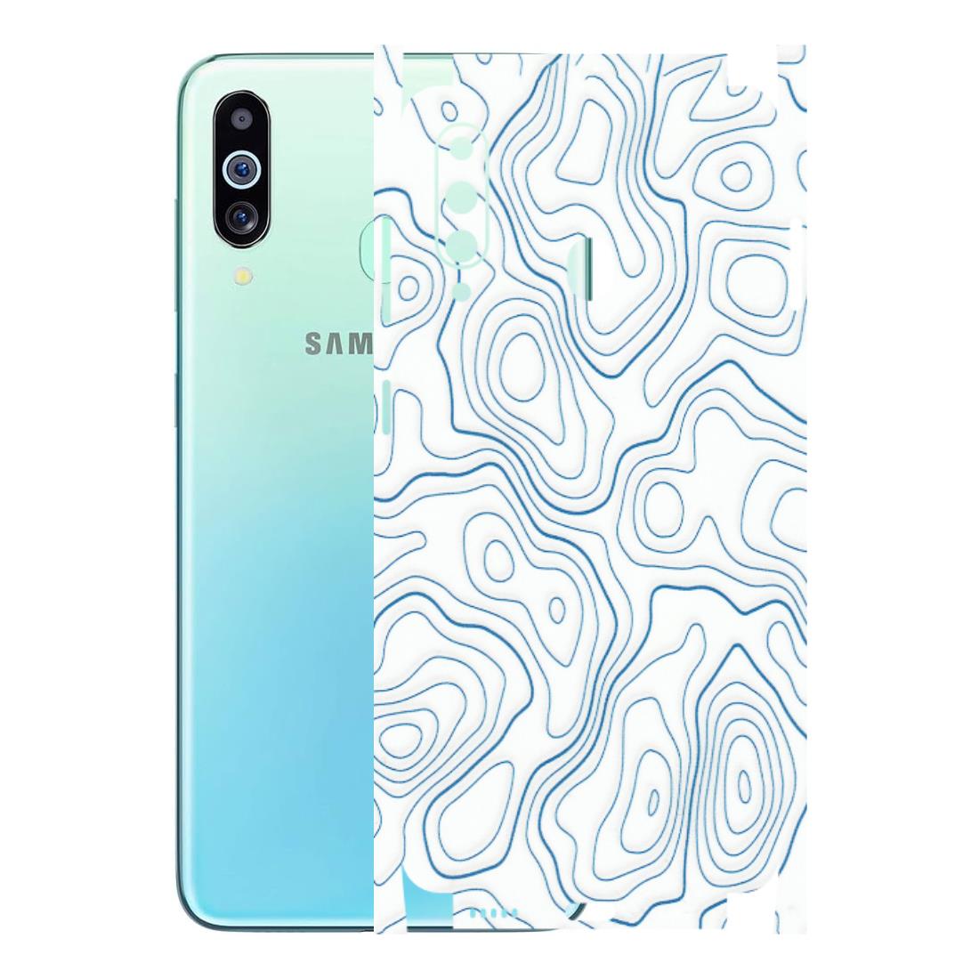 Samsung M/F/Note/Flip and C Phone Skins (All Models) - Blue And White Swirls - Matte Finish (M-139) Samsung Galaxy M40