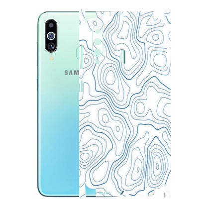 Samsung M/F/Note/Flip and C Phone Skins (All Models) - Blue And White Swirls - Matte Finish (M-139) Samsung Galaxy M40