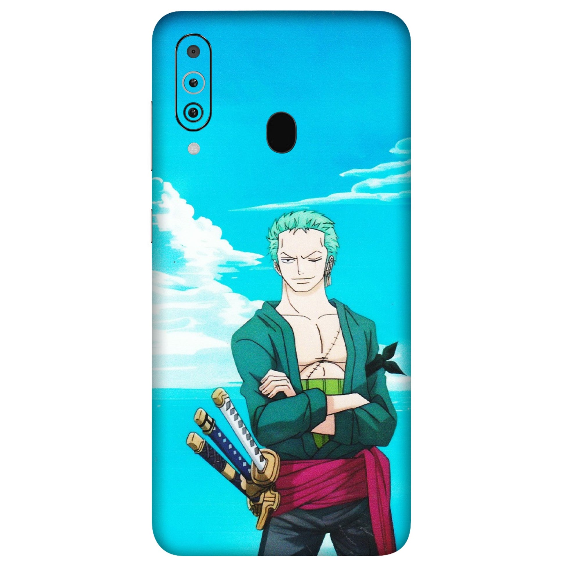 Samsung M/F/Note/Flip and C Phone Skins (All Models) - Cool Swordman Zoro Anime - Matte Finish (M-143) Samsung Galaxy M40