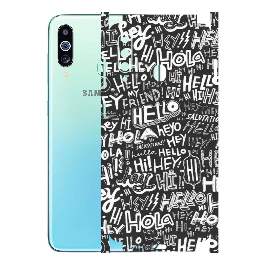 Samsung M/F/Note/Flip and C Phone Skins (All Models) - Hi Hello Doodles - Matte Finish (M-25) Samsung Galaxy M40