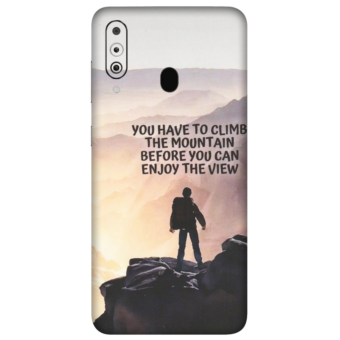 Samsung M/F/Note/Flip and C Phone Skins (All Models) - Motivational Hiking Mountain - Matte Finish (M-28) Samsung Galaxy M40