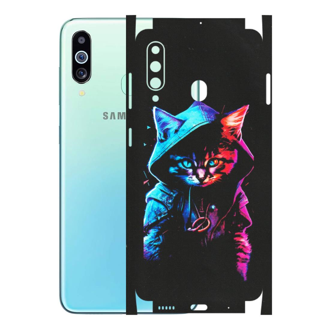 Samsung M/F/Note/Flip and C Phone Skins (All Models) - Cyberpunk Cat - Matte Finish (M-45) Samsung Galaxy M40