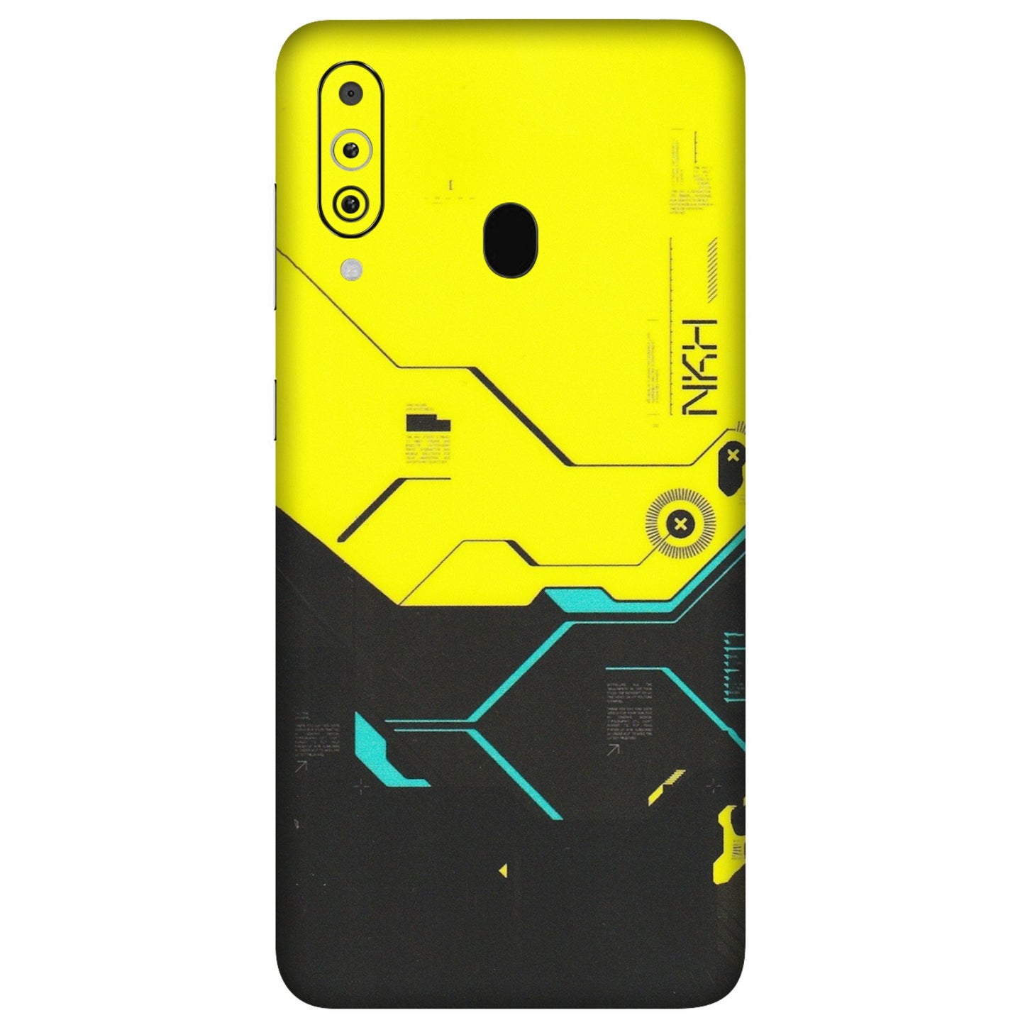 Samsung M/F/Note/Flip and C Phone Skins (All Models) - Black Yellow Technica - Matte Finish (M-53) Samsung Galaxy M40