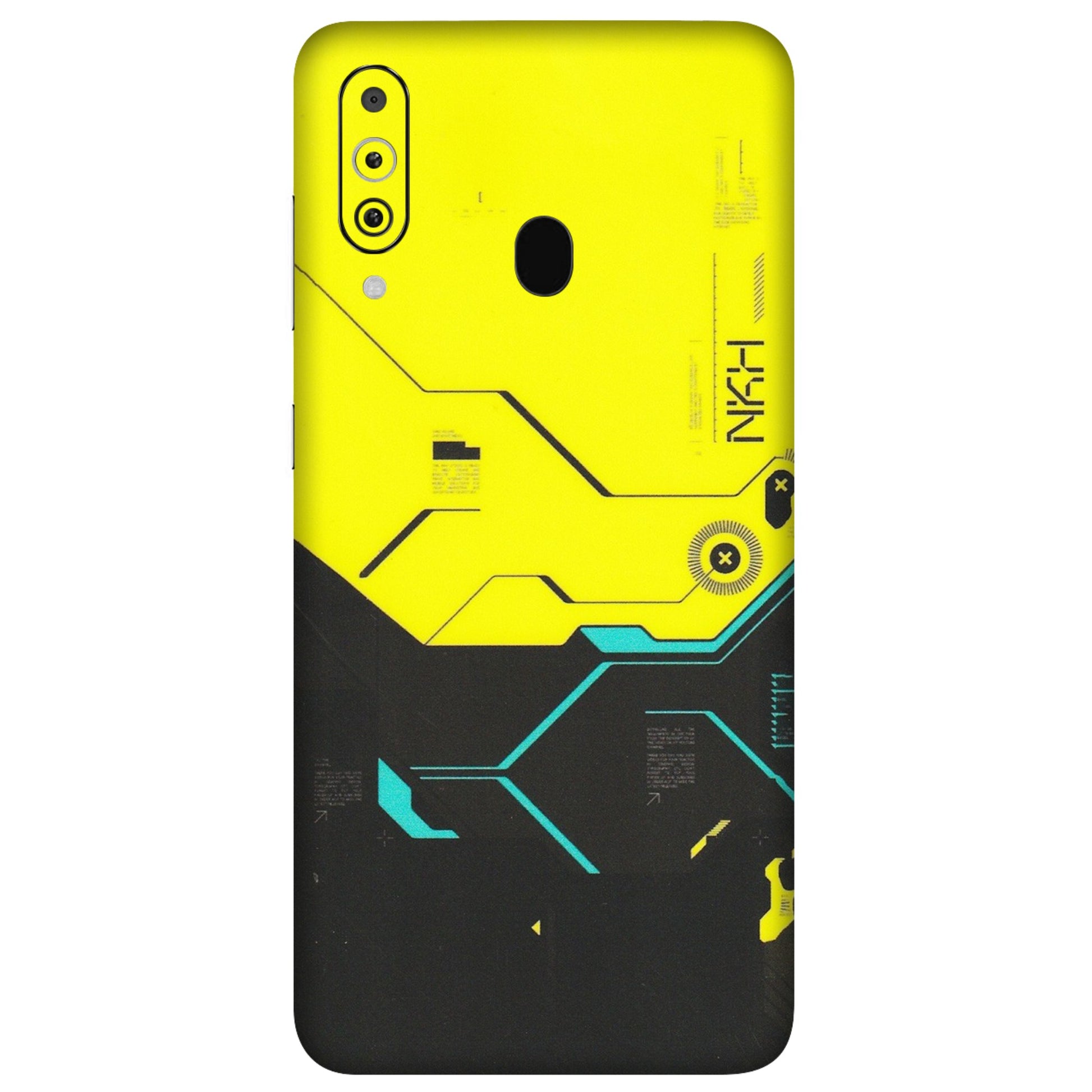 Samsung M/F/Note/Flip and C Phone Skins (All Models) - Black Yellow Technica - Matte Finish (M-53) Samsung Galaxy M40