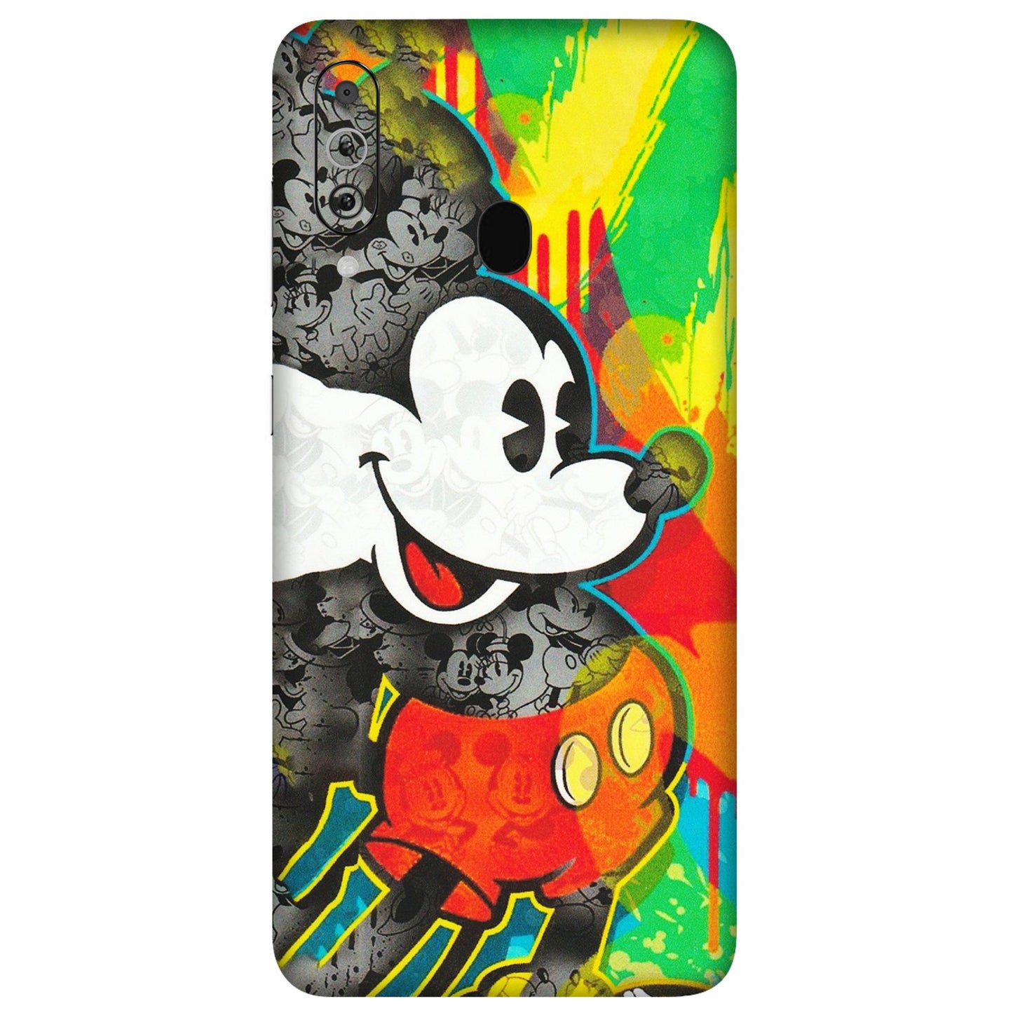 Samsung M/F/Note/Flip and C Phone Skins (All Models) - Multiple Mickey With Colourful Texture - Matte Finish (M-84) Samsung Galaxy M40