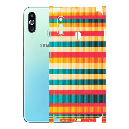 Samsung M/F/Note/Flip and C Phone Skins (All Models) - Colourful Stripes Soothing Effect - Matte Finish (M-86) Samsung Galaxy M40