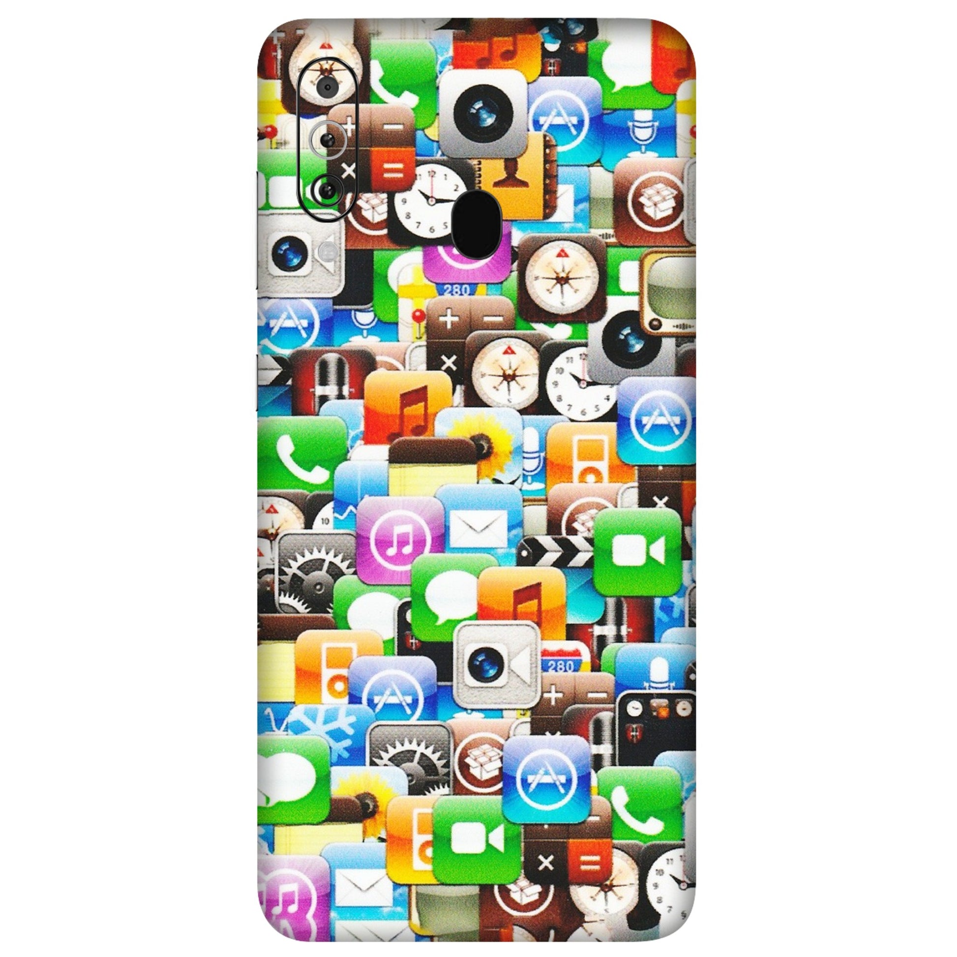 Samsung M/F/Note/Flip and C Phone Skins (All Models) - All Apple Icons - Matte Finish (M-93) Samsung Galaxy M40