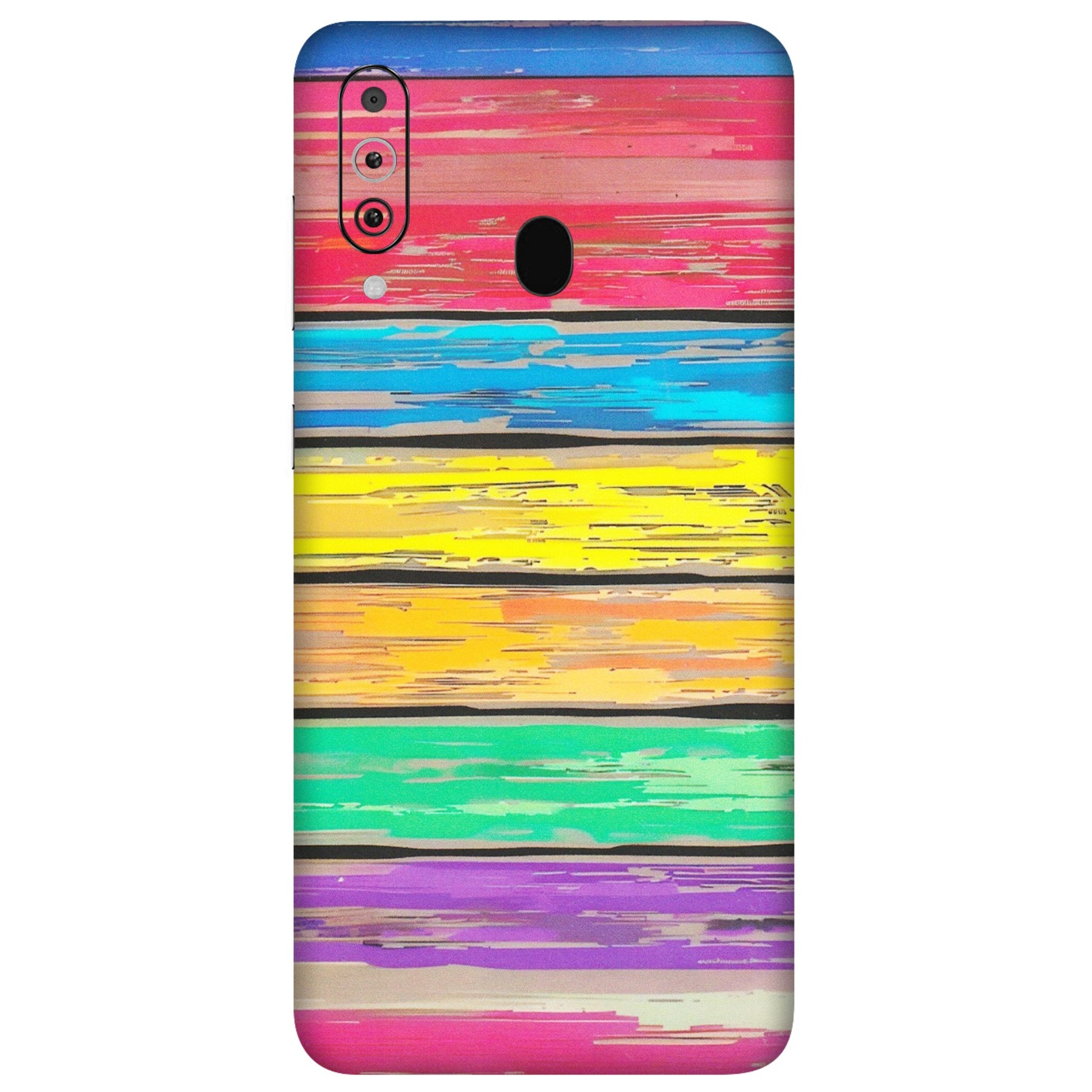 Samsung M/F/Note/Flip and C Phone Skins (All Models) - Multi Colour Wooden Wall - Matte Finish (M-96) Samsung Galaxy M40