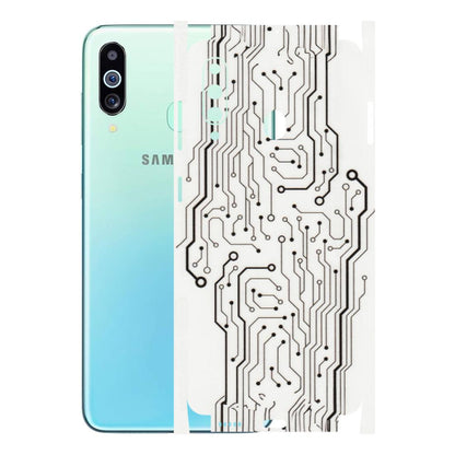 Samsung M/F/Note/Flip and C Phone Skins (All Models) - Tech Circuits - Transparent Finish (T-03) Samsung Galaxy M40