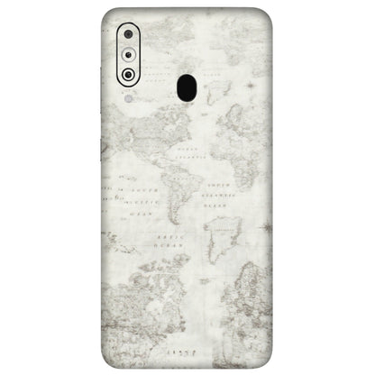 Samsung M/F/Note/Flip and C Phone Skins (All Models) - World Travel Map - Transparent Finish (T-04) Samsung Galaxy M40