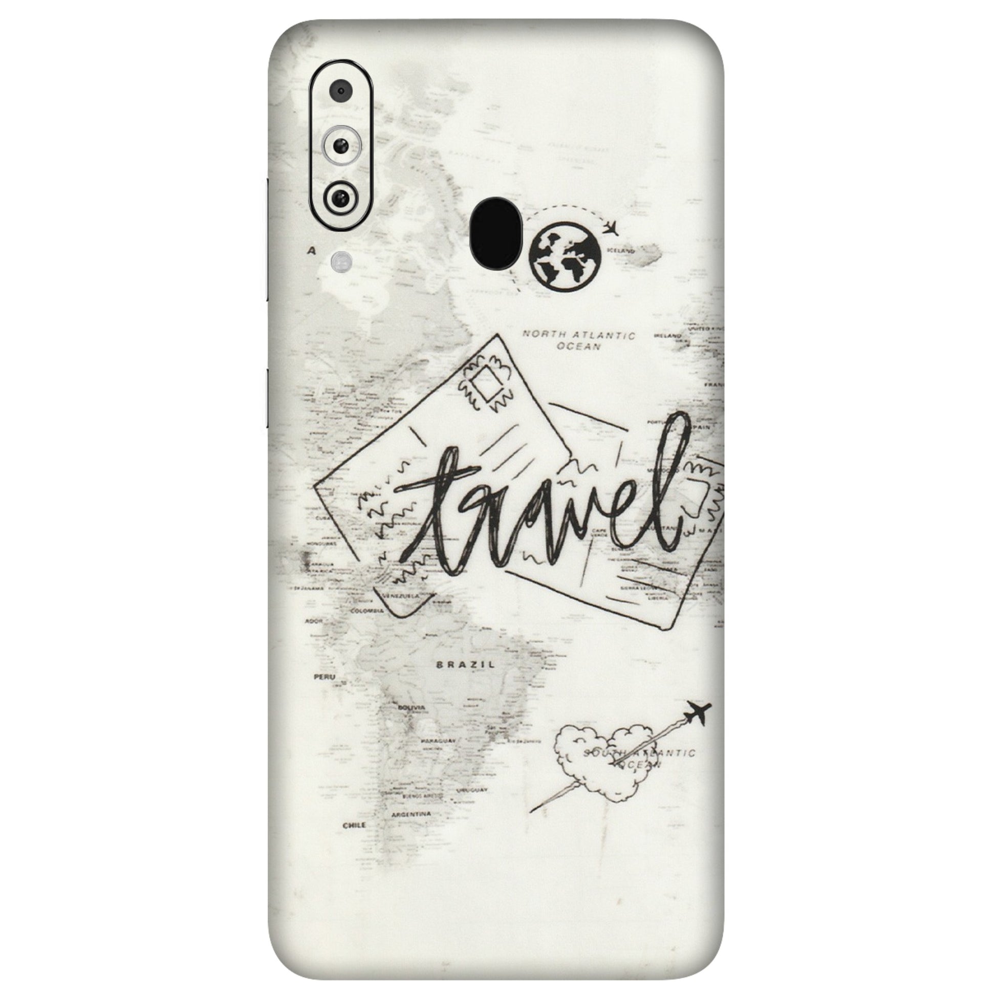 Samsung M/F/Note/Flip and C Phone Skins (All Models) - Travel Ticket - Transparent Finish (T-06) Samsung Galaxy M40