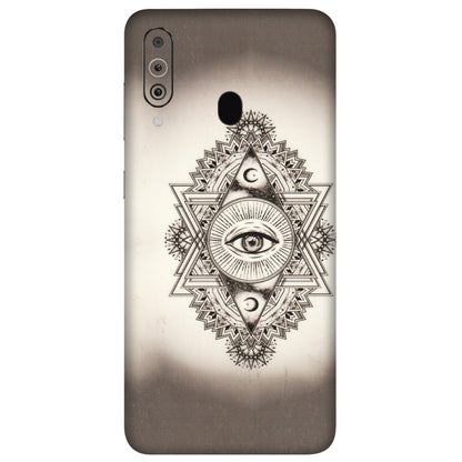 Samsung M/F/Note/Flip and C Phone Skins (All Models) - Illuminati Great Eye - Transparent Finish (T-14) Samsung Galaxy M40
