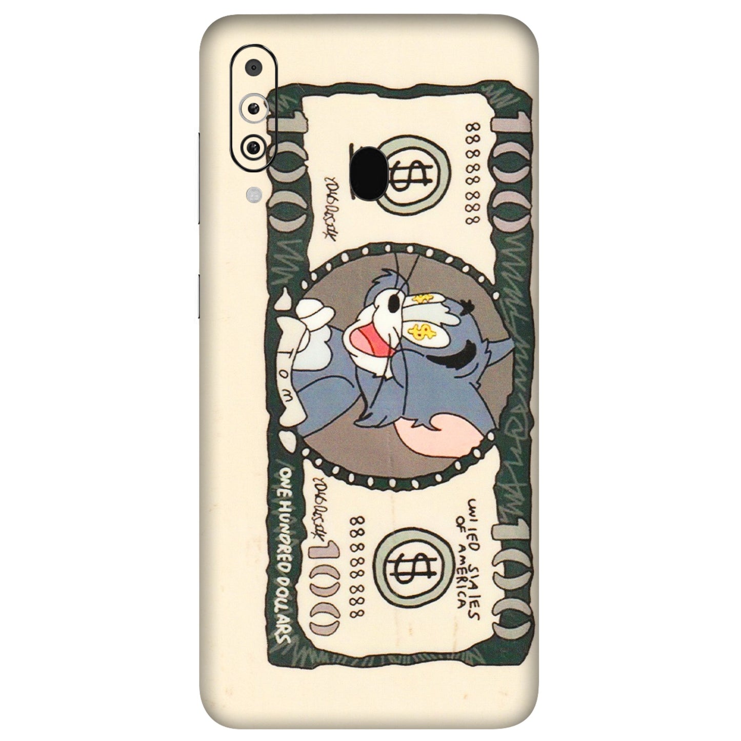 Samsung M/F/Note/Flip and C Phone Skins (All Models) - One Hundred Dollar Tom - Transparent Finish (T-16) Samsung Galaxy M40